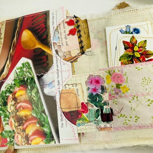 Handmade Custom Blank Writing Junk Journal  Vintage Papers for Prayer Scripture - Picture 9 of 12